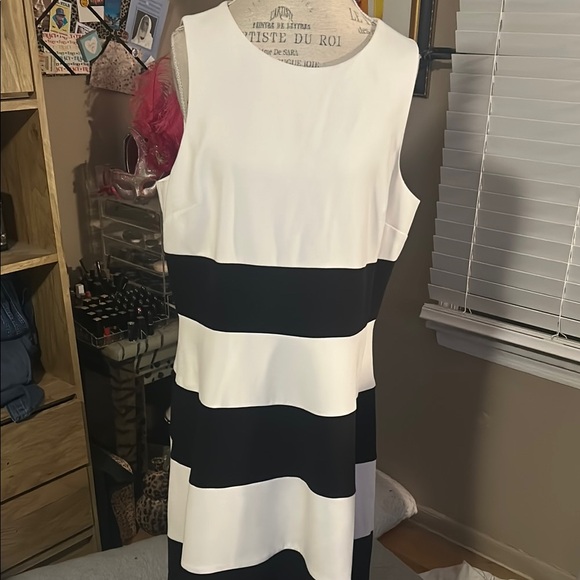 Ann Taylor Dresses & Skirts - Ann Taylor Black and White Sheath Midi Dress - 18
